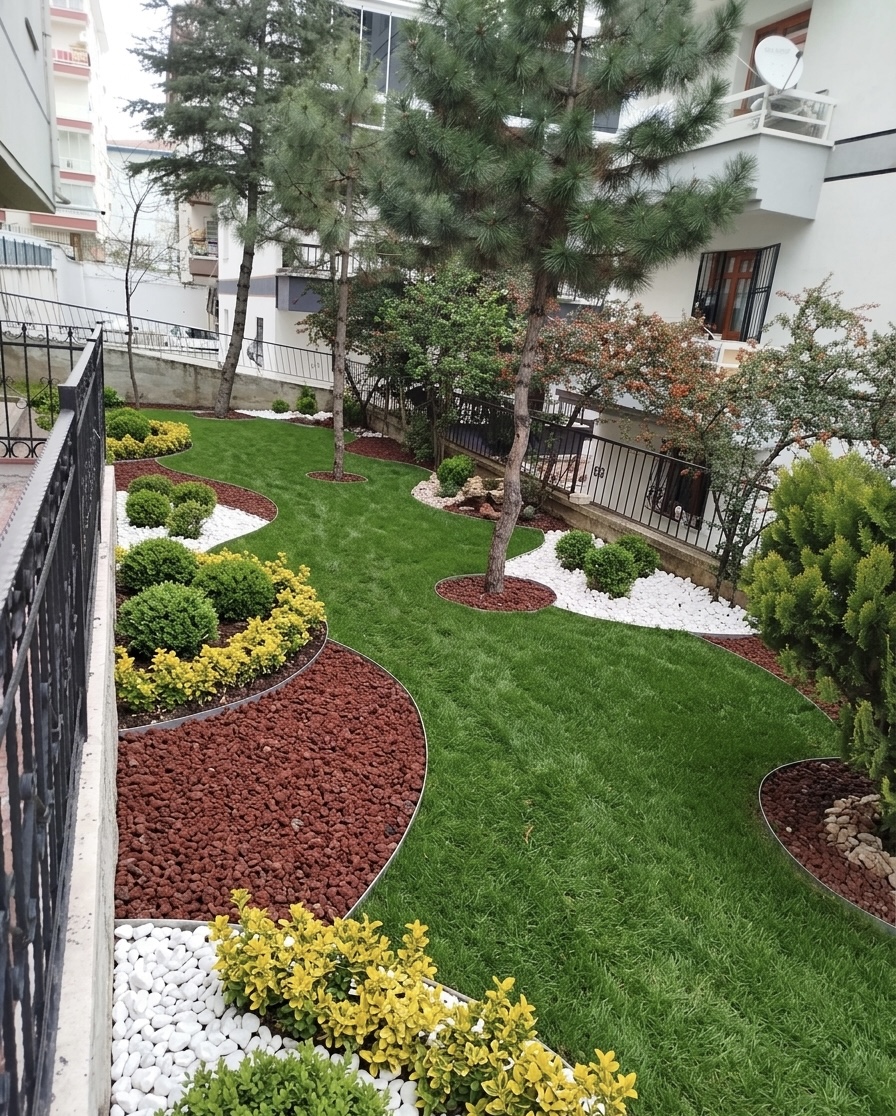 Apartman peyzajı